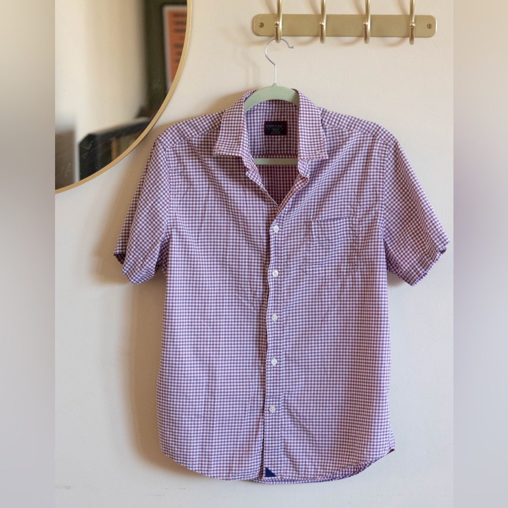UNTUCKit Slim Fit “Concord” Short Sleeve Button Down
